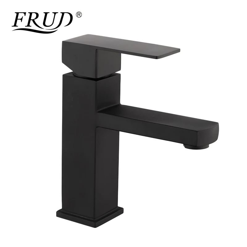 Frud Single Handle Bathroom Basin Faucets Cold/Hot Mixer Basin Sink Tap Black Water Kitchen Faucet Bathroom Accessories Y10170
Frud Single Handle Bathroom Basin Faucets Cold/Hot Mixer Basin Sink Tap Black Water Kitchen Faucet Bathroom Accessories Y10170