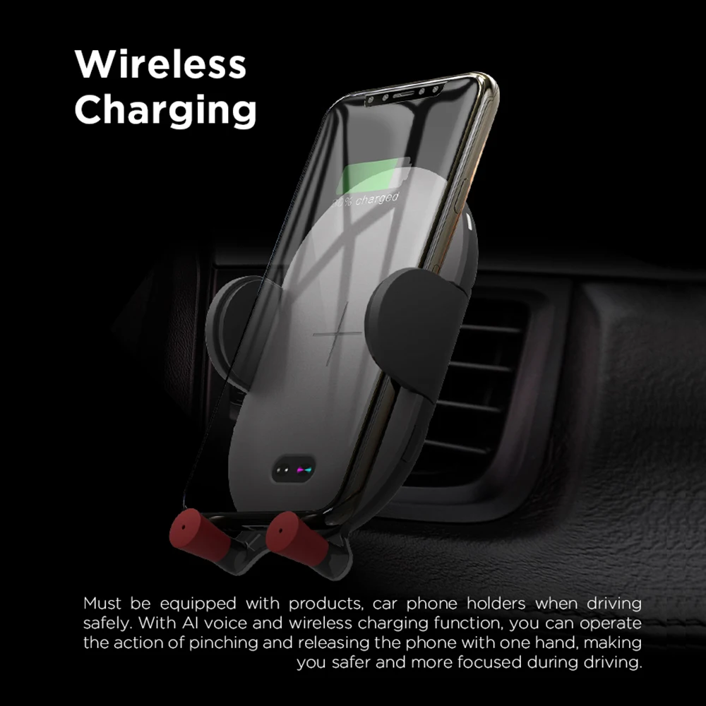 DuraPro Qi Car Wireless Charger For iPhone Xs Xr X Samsung S10 S9 Intelligent Infrared Fast Wirless Charging PhoneCar Holder
DuraPro Qi Car Wireless Charger For iPhone Xs Xr X Samsung S10 S9 Intelligent Infrared Fast Wirless Charging PhoneCar Holder
