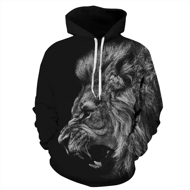 Headbook New Fashion Men/Women 3d Sweatshirts Print Ferocious Lion Black Thin Autumn Winter Hooded Hoodies Pullovers Tops
Headbook New Fashion Men/Women 3d Sweatshirts Print Ferocious Lion Black Thin Autumn Winter Hooded Hoodies Pullovers Tops