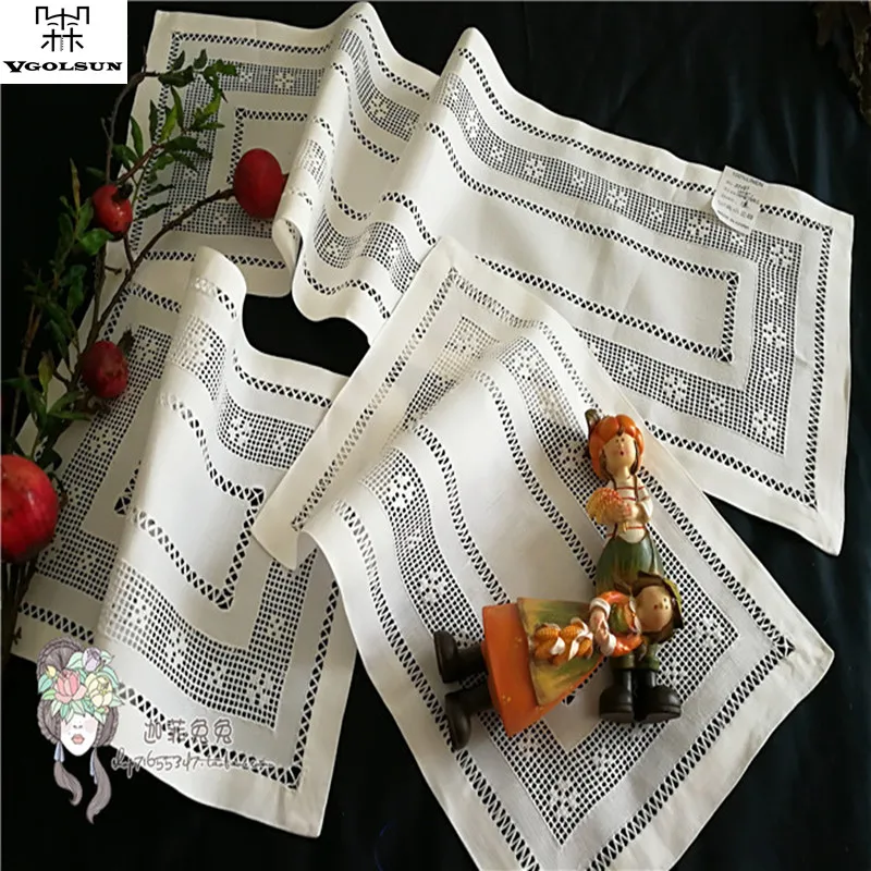 VGOLSUN New Vintage Home/Hotel White 100%Linen Handmade Embroidered Rectangle Table Runner With Size 87x29cm
VGOLSUN New Vintage Home/Hotel White 100%Linen Handmade Embroidered Rectangle Table Runner With Size 87x29cm