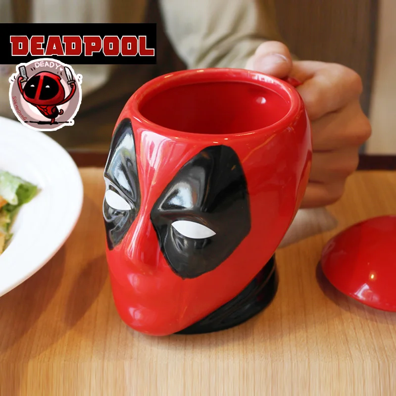Super Hero Anime Deadpool Large Capacity Coffee Mug Creativity Cartoon 3D Modeling Porcelain Drinking Cup Boyfriend Gift Caneca
Super Hero Anime Deadpool Large Capacity Coffee Mug Creativity Cartoon 3D Modeling Porcelain Drinking Cup Boyfriend Gift Caneca