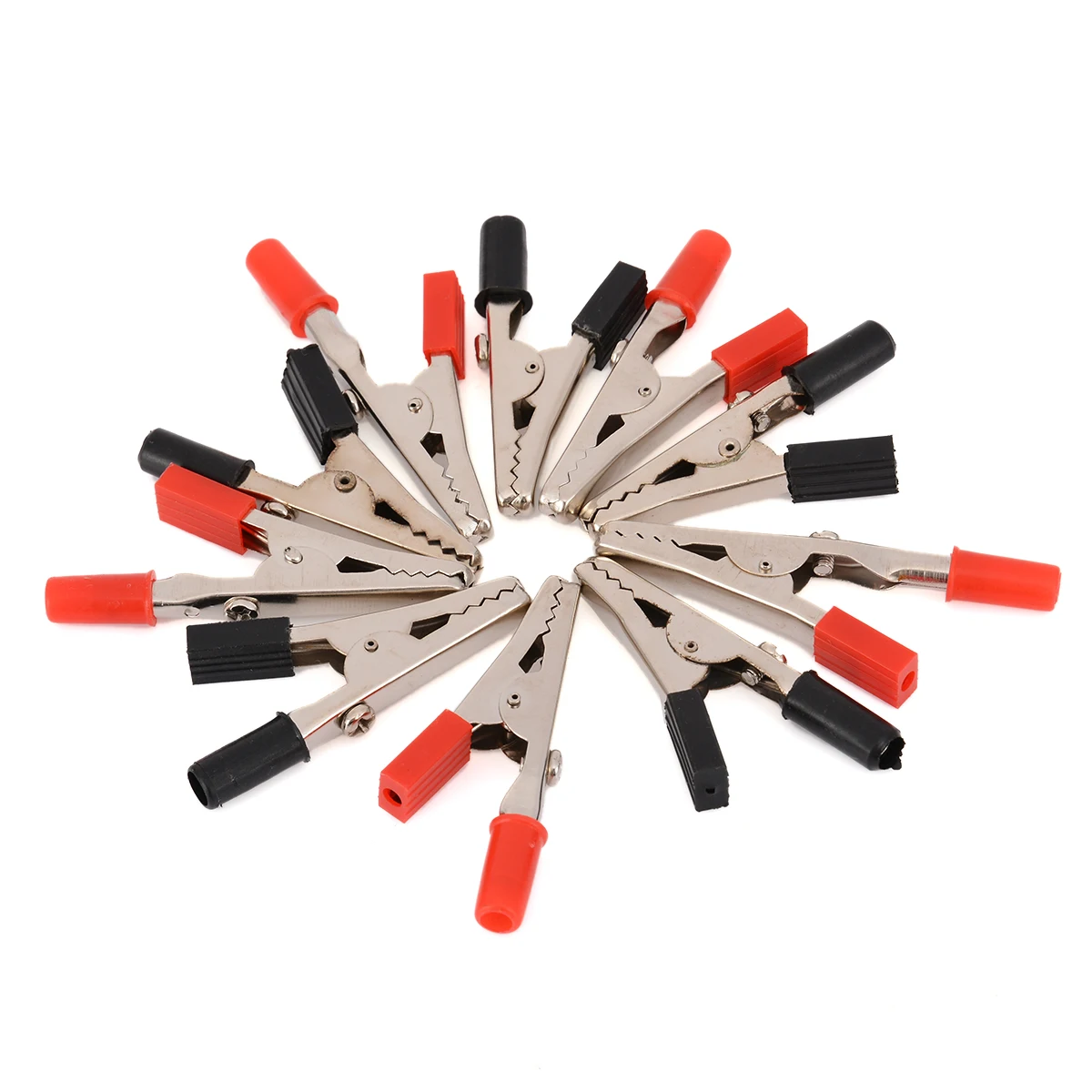 10pcs Black/Red Insulated Alligator Clips 10A Heavy Duty Crocodile Alligator Clips for Test Leads/Wires 4mm Banana Plugs Mayitr
10pcs Black/Red Insulated Alligator Clips 10A Heavy Duty Crocodile Alligator Clips for Test Leads/Wires 4mm Banana Plugs Mayitr