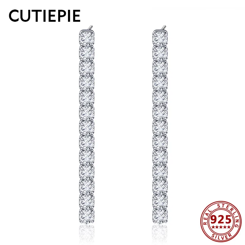 CUTIEPIE Simple 925 Sterling Silver Geometric CZ Line Drop Earrings for Women Clear Earring Wedding Sterling Silver jewelry Gift
CUTIEPIE Simple 925 Sterling Silver Geometric CZ Line Drop Earrings for Women Clear Earring Wedding Sterling Silver jewelry Gift