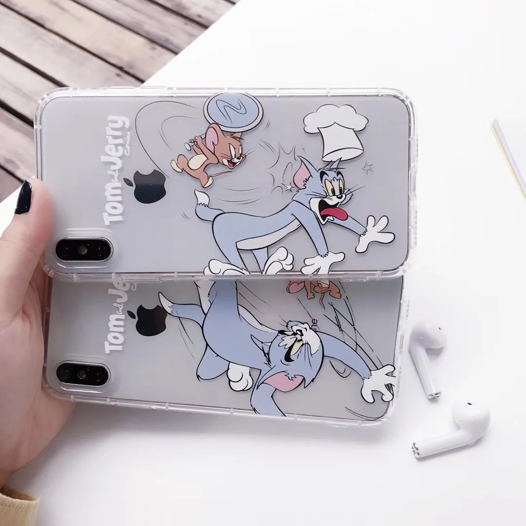Cute cartoon Tom Jerry Transparent candy TPU Phone Case For Apple iPhone X 10 XS Max Xr 7 8 6 6s Plus Cat mouse Cover Fundas
Cute cartoon Tom Jerry Transparent candy TPU Phone Case For Apple iPhone X 10 XS Max Xr 7 8 6 6s Plus Cat mouse Cover Fundas