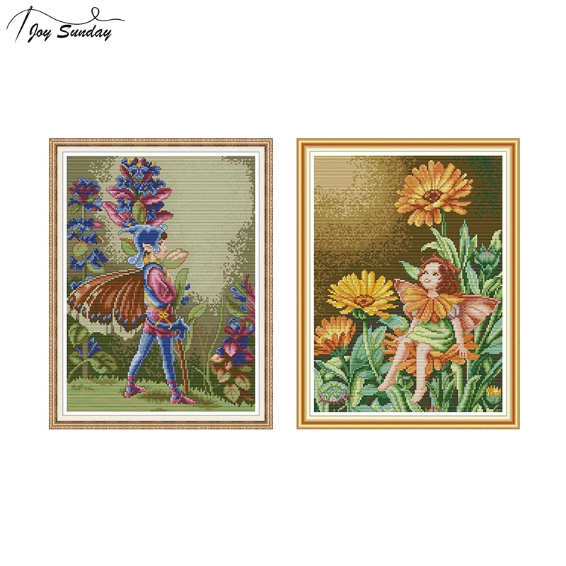 Joy Sunday Chinese Cross Stitch Butterfly Fairy Patterns Printed Canvas 14ct 11ct Aida Fabric Embroidery Kit DMC DIY Needlework
Joy Sunday Chinese Cross Stitch Butterfly Fairy Patterns Printed Canvas 14ct 11ct Aida Fabric Embroidery Kit DMC DIY Needlework