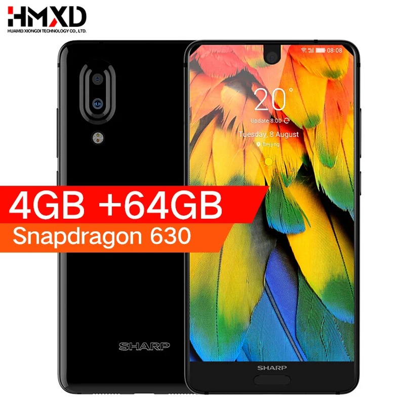 Global Version Sharp AQUOS C10 S2 4GB RAM 64GB ROM Snapdragon 630 Octa Core 5.5'' FHD+ NFC 2700mAh 12.0MP 4G LTE Mobile Phone
Global Version Sharp AQUOS C10 S2 4GB RAM 64GB ROM Snapdragon 630 Octa Core 5.5'' FHD+ NFC 2700mAh 12.0MP 4G LTE Mobile Phone