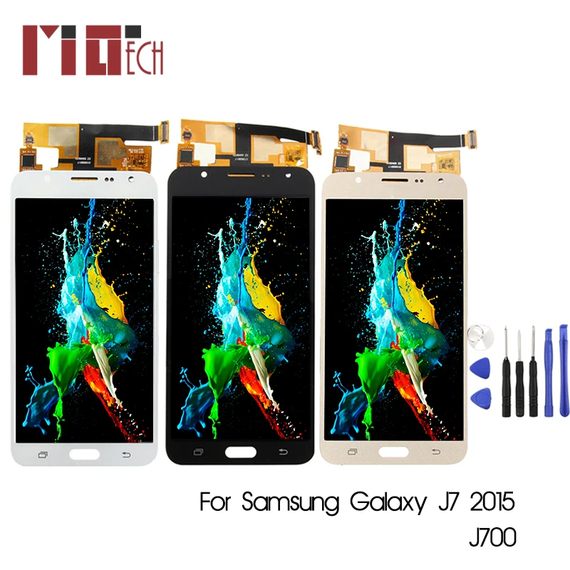 

For Samsung Galaxy J7 2015 J700 SM-J700M DS J700F J700A LCD Display Touch Screen Digitizer Assembly Adjust Brightness