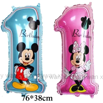 50pcs 76*38cm large size blue color mickey balloon 1st style pink minnie foil balloon for baby 1st birthday balloon decoration
50pcs 76*38cm large size blue color mickey balloon 1st style pink minnie foil balloon for baby 1st birthday balloon decoration