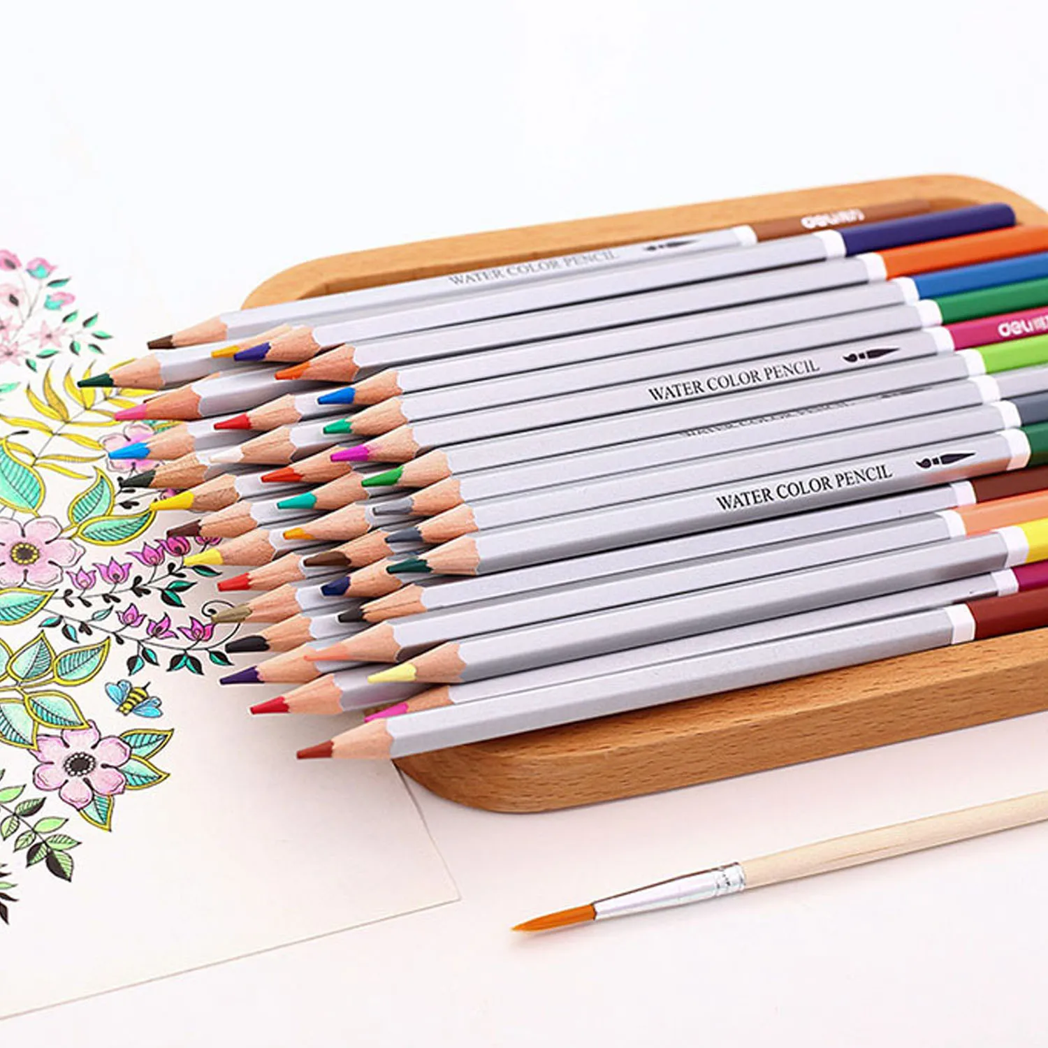 24 Colors Water Soluble Colored Pencil Watercolor Pencils Set for Adults Kids Drawing Painting Sketching School Office Supplies
24 Colors Water Soluble Colored Pencil Watercolor Pencils Set for Adults Kids Drawing Painting Sketching School Office Supplies