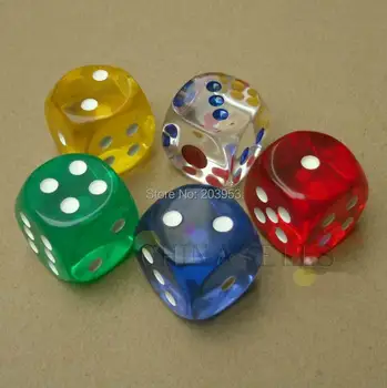 6pcs 25MM Transparent Poker Chips dice Six Sided Spot Fun Board game Dice D&D RPG Games Party Dice Gambling Game Dices
6pcs 25MM Transparent Poker Chips dice Six Sided Spot Fun Board game Dice D&D RPG Games Party Dice Gambling Game Dices