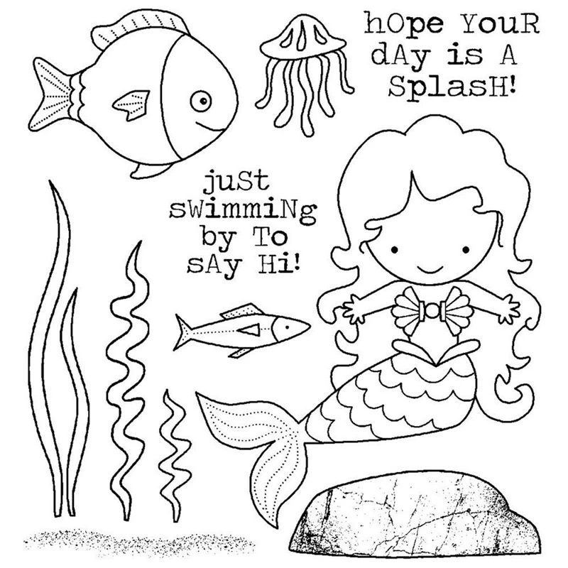 FXL MERMAID Fish Splash Set Transparent Clear Silicone Stamp/Seal for DIY scrapbooking/photo album Decorative clear stamp
FXL MERMAID Fish Splash Set Transparent Clear Silicone Stamp/Seal for DIY scrapbooking/photo album Decorative clear stamp