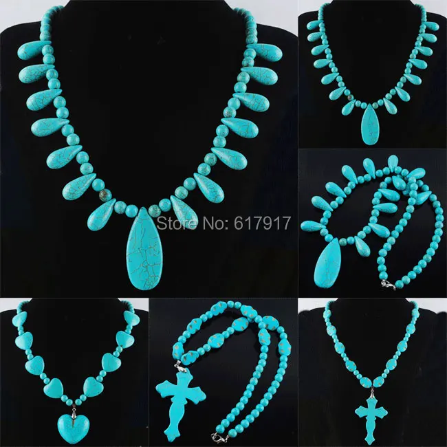 Free Shipping New Fashion Turquoises Howlite Beads Pendant Necklace Strand 21 Inches Jewelry TBF314
Free Shipping New Fashion Turquoises Howlite Beads Pendant Necklace Strand 21 Inches Jewelry TBF314