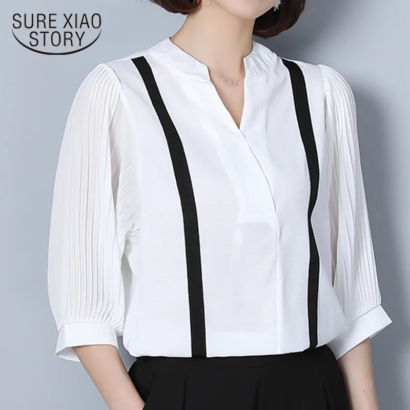 Women Chiffon Blouse 2018 Summer Fashion Women Blouse Shirt Office Lady Formal White Shirt V-neck Women Clothing Blusas 0200 40
Women Chiffon Blouse 2018 Summer Fashion Women Blouse Shirt Office Lady Formal White Shirt V-neck Women Clothing Blusas 0200 40