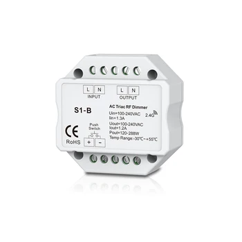 SS-B + R1(white); AC Triac RF + Push Dimmer & Switch;100-240VAC input;200-480W output
SS-B + R1(white); AC Triac RF + Push Dimmer & Switch;100-240VAC input;200-480W output