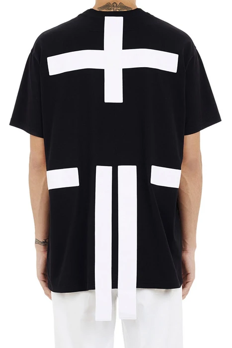 Summer New fashion G dragon t shirt men Cross print Short sleeve Black White color
Summer New fashion G dragon t shirt men Cross print Short sleeve Black White color