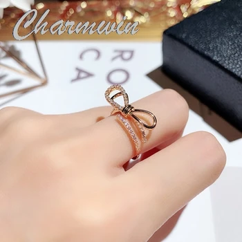 New Korean Bowknot Rings For Women Trend Super Flashing Rose Gold Color Rhinestone Ring Fashion Jewelry Gift
New Korean Bowknot Rings For Women Trend Super Flashing Rose Gold Color Rhinestone Ring Fashion Jewelry Gift