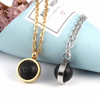 Lava Stone Bead Essential Oil Diffuser Necklace for Men Women Kids Aromatherapy Jewelry Silver color Gold Stainless Steel Chain
Lava Stone Bead Essential Oil Diffuser Necklace for Men Women Kids Aromatherapy Jewelry Silver color Gold Stainless Steel Chain