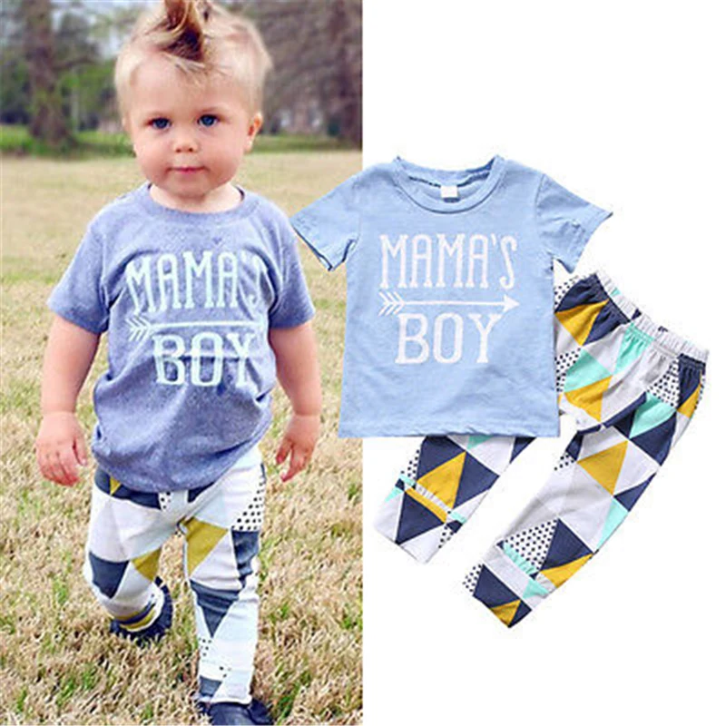 2019 new Newborn Infant Baby Clothing Set Mama's Boy T-shirt + Print Long Pants Outfits Clothes Baby Clothing Set 0-24M
2019 new Newborn Infant Baby Clothing Set Mama's Boy T-shirt + Print Long Pants Outfits Clothes Baby Clothing Set 0-24M