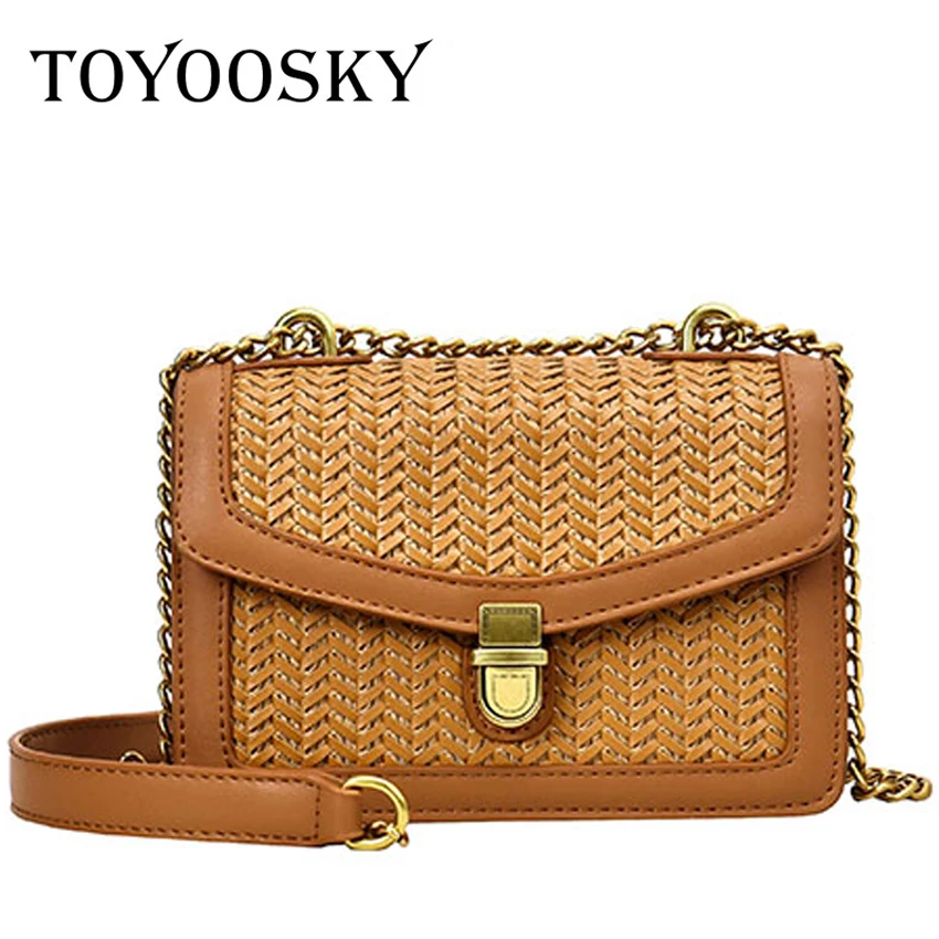 TOYOOSKY Casual Women Messenger Bag Female Bohemian Beach Shoulder Bag PU Leather Lady Handmade Knitted Crossbody Bags Bolsa
TOYOOSKY Casual Women Messenger Bag Female Bohemian Beach Shoulder Bag PU Leather Lady Handmade Knitted Crossbody Bags Bolsa