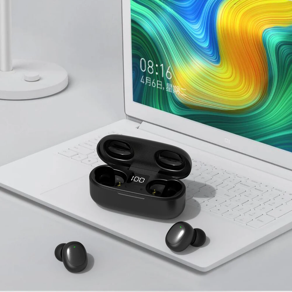 Intelligent digital display mini binaural wireless tws Bluetooth headset Large capacity charging bin Bluetooth headset 5.0
Intelligent digital display mini binaural wireless tws Bluetooth headset Large capacity charging bin Bluetooth headset 5.0