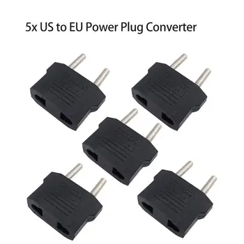 5PCS US Plug To EU Power Plug Conversion Plug Power Adapter Power Converter Round Pin Socket Travel Adapter Wall Charger
5PCS US Plug To EU Power Plug Conversion Plug Power Adapter Power Converter Round Pin Socket Travel Adapter Wall Charger