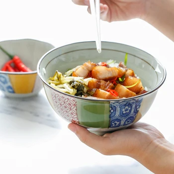 Japanese style traditional pattern underglaze soup rice noodle bowl salad bowl ceramic household home tableware porcelain
Japanese style traditional pattern underglaze soup rice noodle bowl salad bowl ceramic household home tableware porcelain