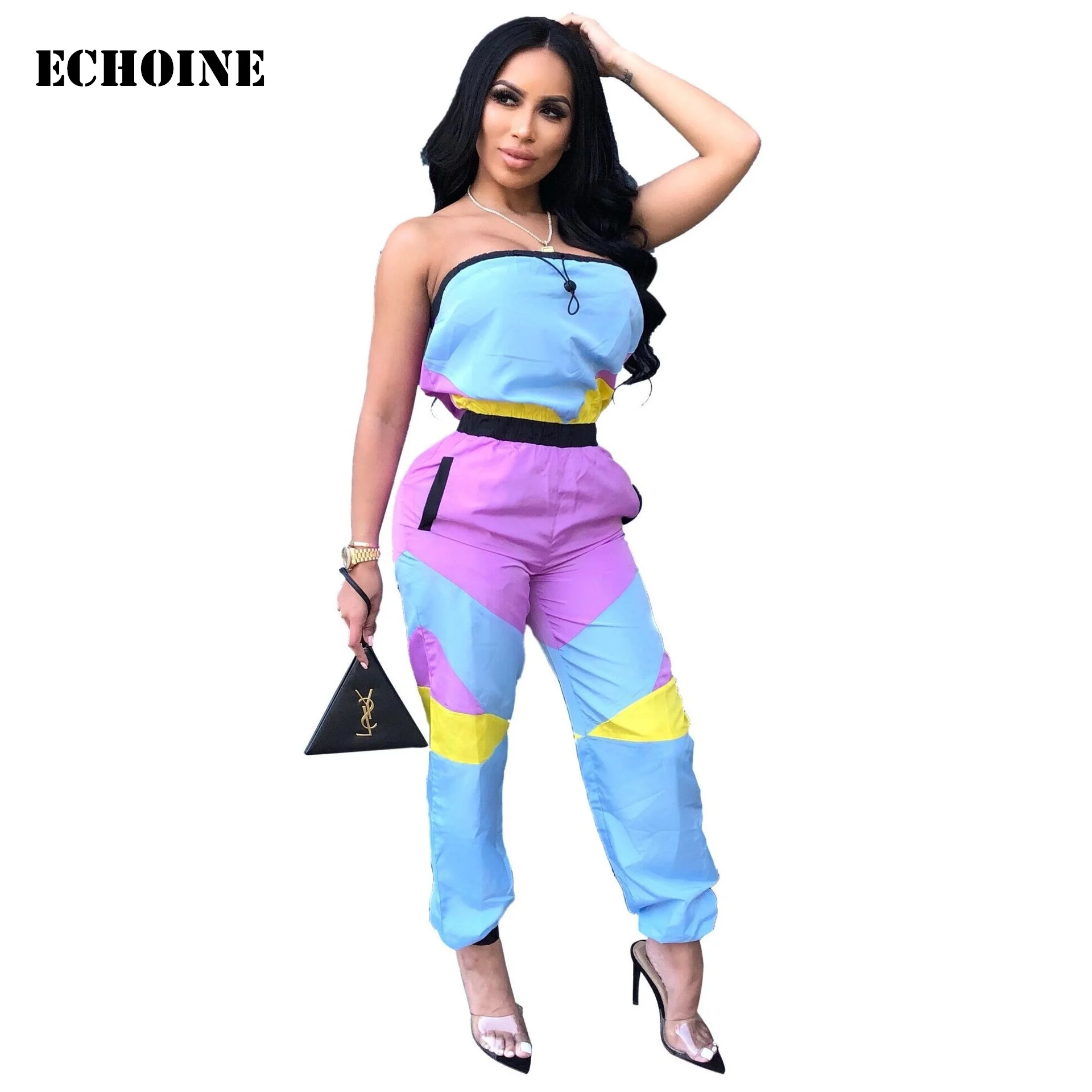 Strapless Jumpsuit Patchwork Slim Casual Women Jumpsuit Sexy Playsuit Club Wear Outfits Female Rompers Overalls Summmer
Strapless Jumpsuit Patchwork Slim Casual Women Jumpsuit Sexy Playsuit Club Wear Outfits Female Rompers Overalls Summmer