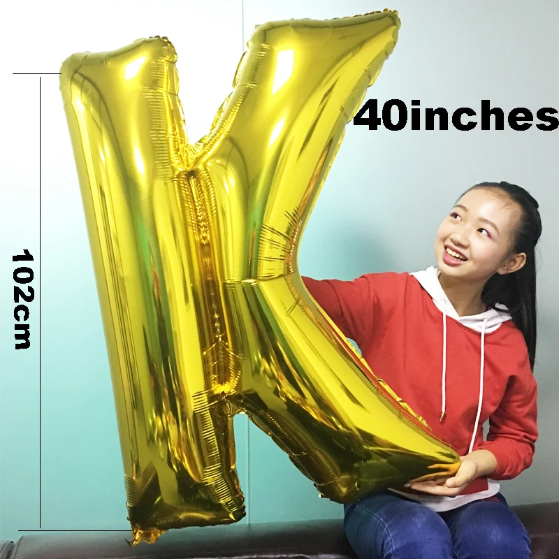 1 PCS High Quality 40 Inches Big Gold Helium Letter Balloon Birthday Party Supplies Room Decorations Adult Valentine's Day
1 PCS High Quality 40 Inches Big Gold Helium Letter Balloon Birthday Party Supplies Room Decorations Adult Valentine's Day