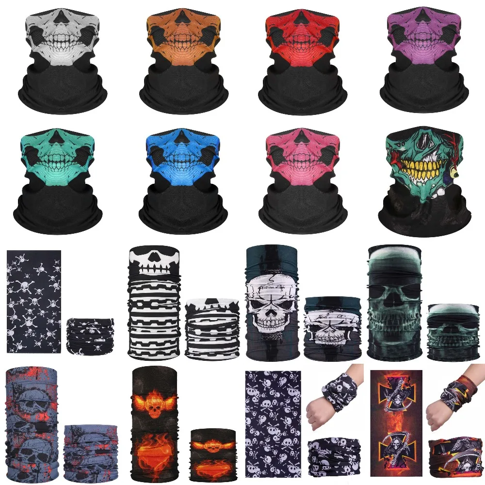 Cycling Tubular Bandana Scarf Skeleton Skull Bandana Ski Skull Halloween Neck Half Face Mask Scarf Neck Bandanas Hiking Scarves
Cycling Tubular Bandana Scarf Skeleton Skull Bandana Ski Skull Halloween Neck Half Face Mask Scarf Neck Bandanas Hiking Scarves