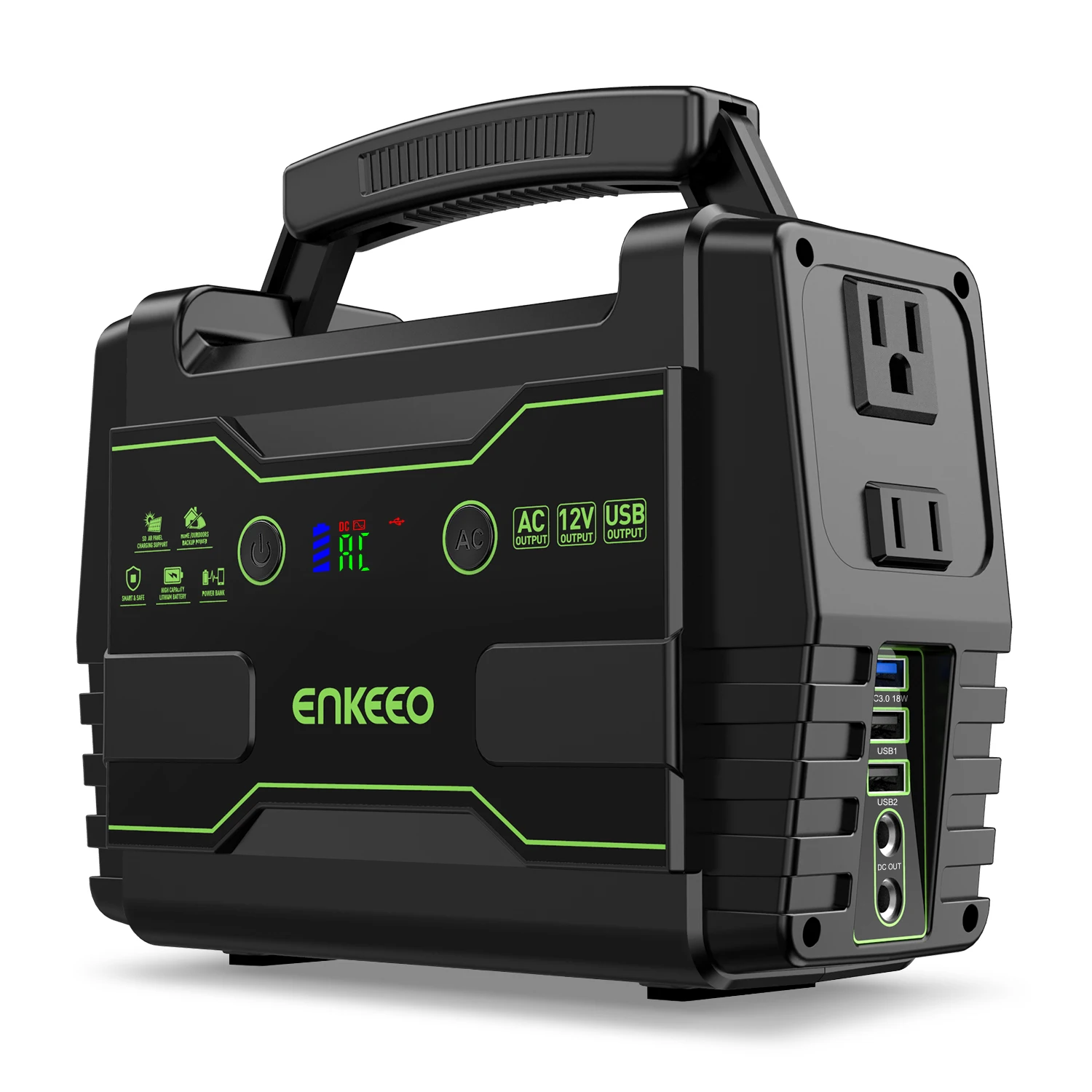 Enkeeo S155 155Wh Power Source-Power Station Electric Generator USB Batterien EU