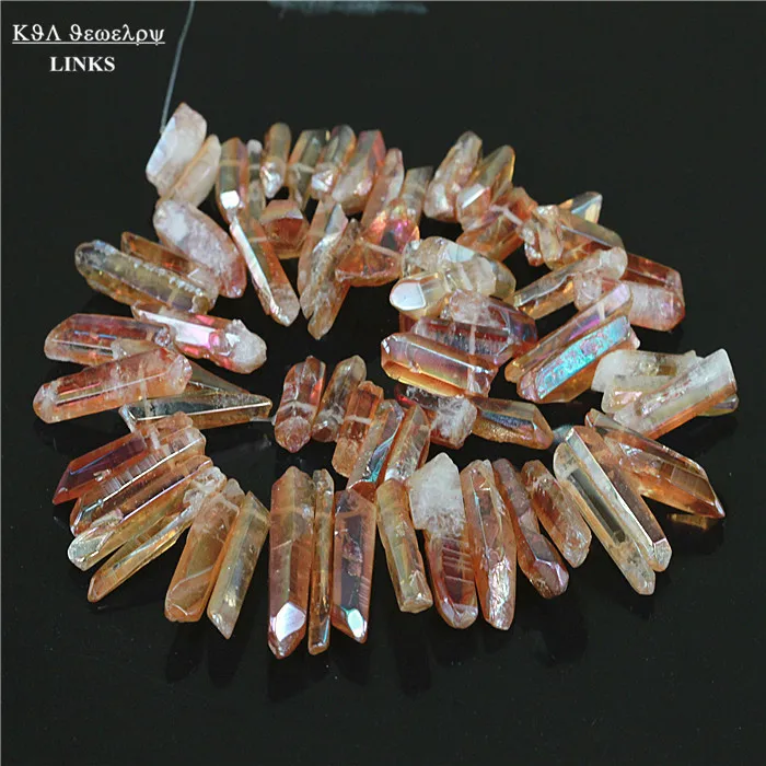 Natural Druzy Drusy Gem Stone Beads Titanium Peach Orange Quartz Rough Point Drilled Briolettes Beads 19-30mm 16 inch
Natural Druzy Drusy Gem Stone Beads Titanium Peach Orange Quartz Rough Point Drilled Briolettes Beads 19-30mm 16 inch