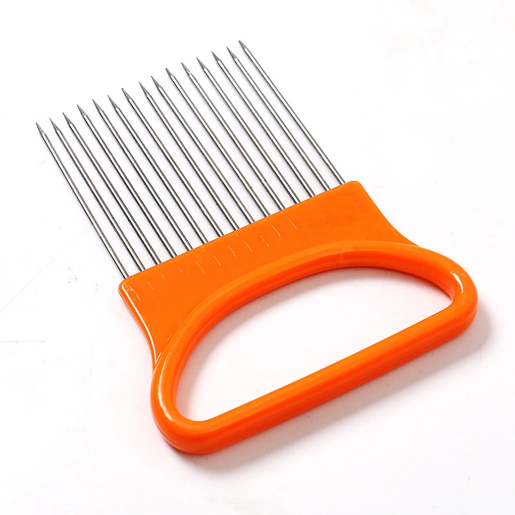 Practical Holder Slicing Cutter Stainless Steel Meat Needle Vegetable Fruit Beef Onion Slicer Cutting
Practical Holder Slicing Cutter Stainless Steel Meat Needle Vegetable Fruit Beef Onion Slicer Cutting