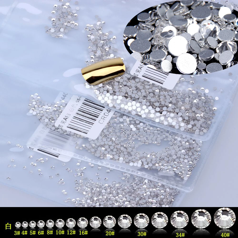 1440PCS SS3 To SS40 Super Glitter Non Hotfix Glass Rhinestone Crystal Crystal AB DIY 3D Nail Art Decoration Flatback Manicure
1440PCS SS3 To SS40 Super Glitter Non Hotfix Glass Rhinestone Crystal Crystal AB DIY 3D Nail Art Decoration Flatback Manicure