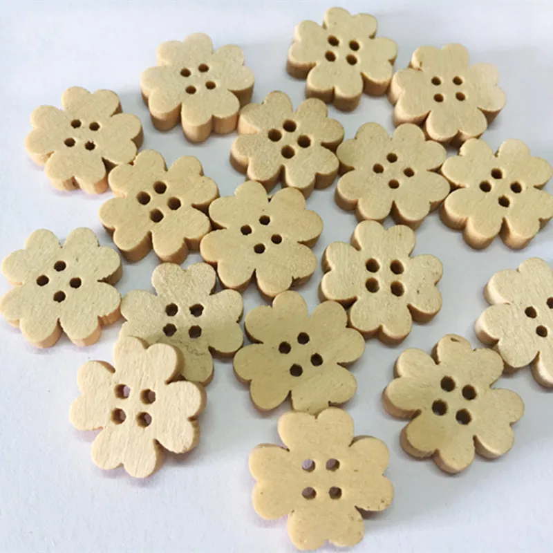 100Pcs Flower Wooden Buttons for Clothing botones para la ropa Four-leaf clover Wood Button DIY Crafts Scrapbooking Acessorios
100Pcs Flower Wooden Buttons for Clothing botones para la ropa Four-leaf clover Wood Button DIY Crafts Scrapbooking Acessorios