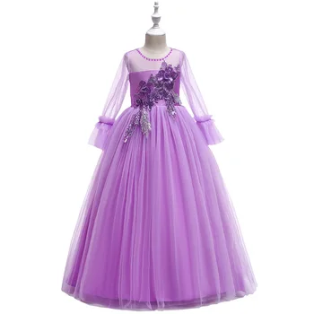 LP-215 Girls' Dress Spring Autumn Winter Flower Nail Pearl Princess Dresses Long Blossom flower girl Wedding Dress
LP-215 Girls' Dress Spring Autumn Winter Flower Nail Pearl Princess Dresses Long Blossom flower girl Wedding Dress