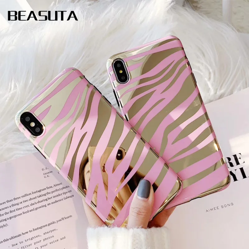 Zebra Stripe Gold Foil Case For iPhone 7 8 Plus X 6 S Plus Case Black Protect Coque Phone Cases For iPhone XS Max XR case
Zebra Stripe Gold Foil Case For iPhone 7 8 Plus X 6 S Plus Case Black Protect Coque Phone Cases For iPhone XS Max XR case