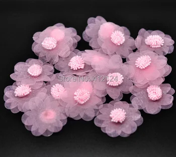 50Pcs Pink Organza Flowers Embellishment Scrapbooking Decorative Flowers & Wreaths 45mm N192
50Pcs Pink Organza Flowers Embellishment Scrapbooking Decorative Flowers & Wreaths 45mm N192
