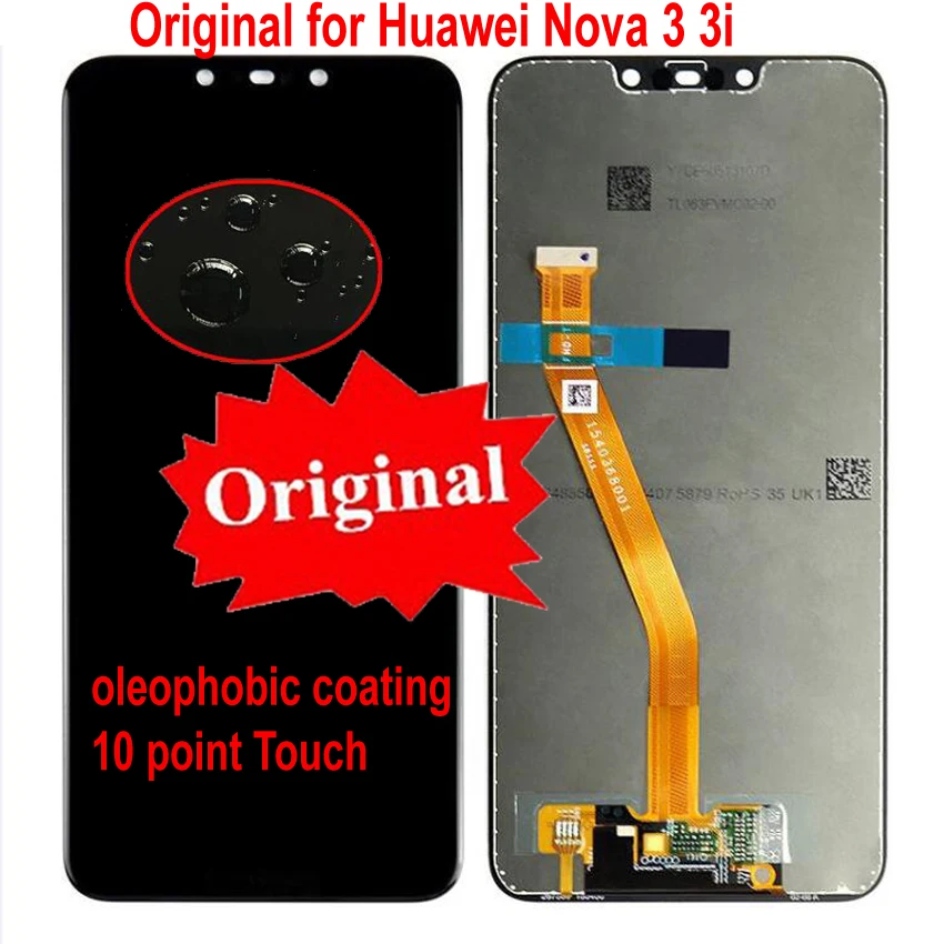 Original Best Work 10Point Touch Panel Screen Digitizer LCD Display Assembly For Huawei Nova 3 NOva 3i nova3i nova3 Phone Sensor
Original Best Work 10Point Touch Panel Screen Digitizer LCD Display Assembly For Huawei Nova 3 NOva 3i nova3i nova3 Phone Sensor