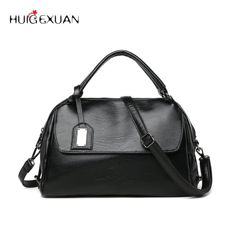 Korean Style PU Leather Handbag 2018 Women Large Capacity Tote Bags Bolso Mujer Solid Travel Daily Shoulder Bag for Women Black
Korean Style PU Leather Handbag 2018 Women Large Capacity Tote Bags Bolso Mujer Solid Travel Daily Shoulder Bag for Women Black