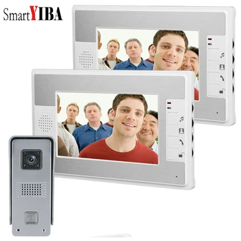 SmartYIBA 7 Inch Night Vision Home Intercom Waterproof Button Ring Call Doorphone with 2 Monitors Video Doorbell + Lock
SmartYIBA 7 Inch Night Vision Home Intercom Waterproof Button Ring Call Doorphone with 2 Monitors Video Doorbell + Lock