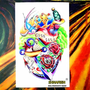 SHNAPIGN Poker Rose Temporary Tattoo Body Art Sleeve Arm Flash Tattoo Stickers 12*20cm Waterproof Tatto Henna Fake Tatoo Sticker
SHNAPIGN Poker Rose Temporary Tattoo Body Art Sleeve Arm Flash Tattoo Stickers 12*20cm Waterproof Tatto Henna Fake Tatoo Sticker