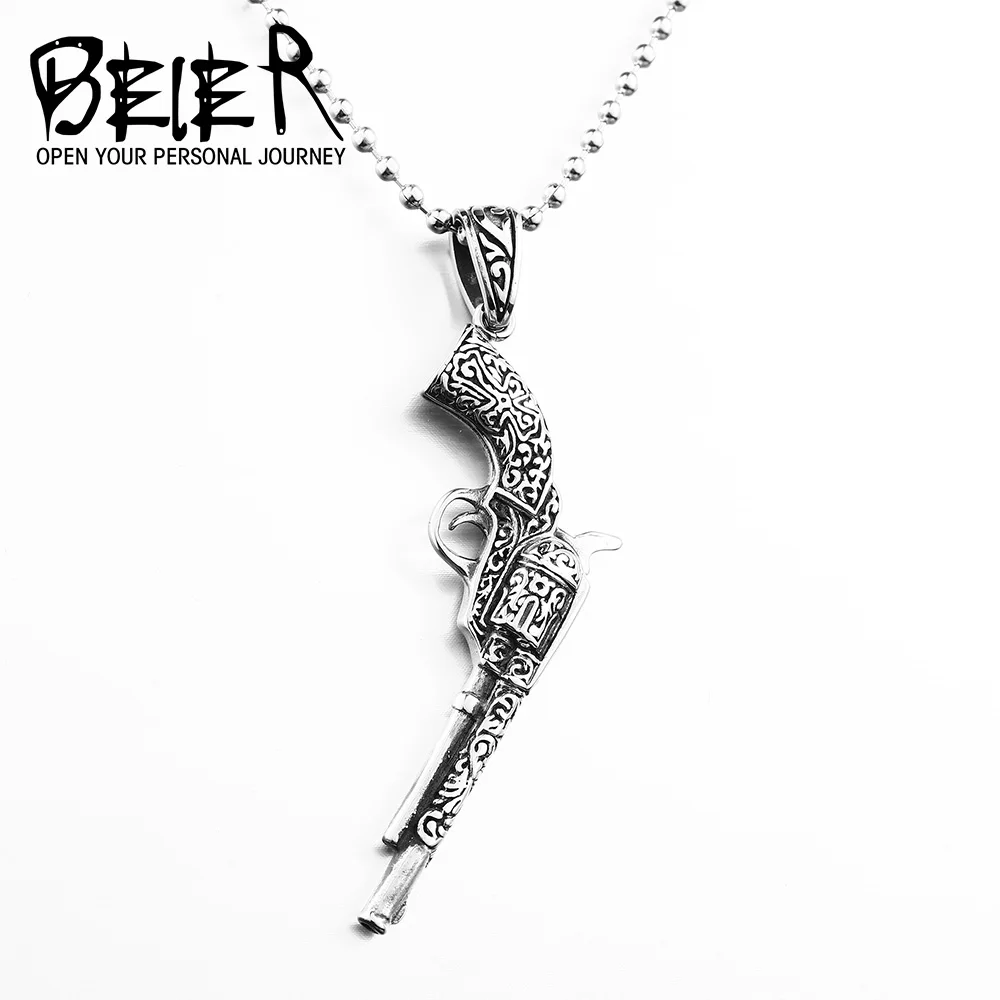 BEIER Hip hop Good detail Plated Gun Pendants & Necklaces Chain for Men Women Party Accessories Punk BP8-255
BEIER Hip hop Good detail Plated Gun Pendants & Necklaces Chain for Men Women Party Accessories Punk BP8-255