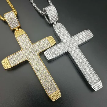 5pcs Religious hip-hop ornaments titanium steel / stainless steel Large Cross Pendant Necklace
5pcs Religious hip-hop ornaments titanium steel / stainless steel Large Cross Pendant Necklace