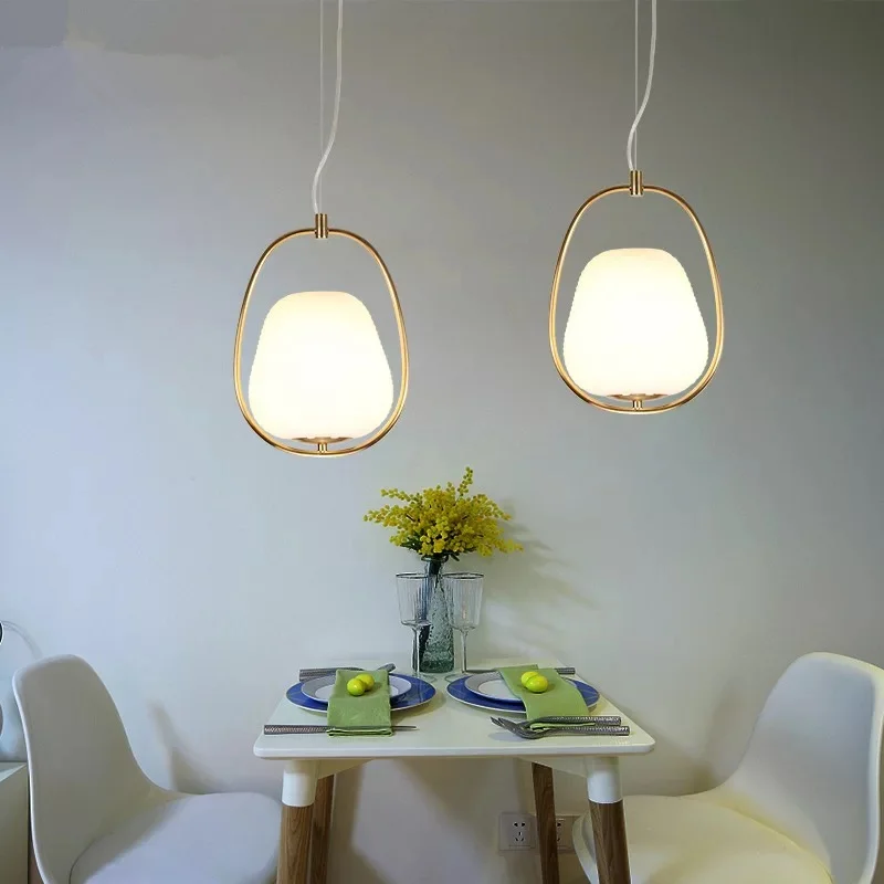 AC 220V retro modern LED chandelier simple gloss E27 glass lampshade indoor living room lighting kitchen restaurant
AC 220V retro modern LED chandelier simple gloss E27 glass lampshade indoor living room lighting kitchen restaurant
