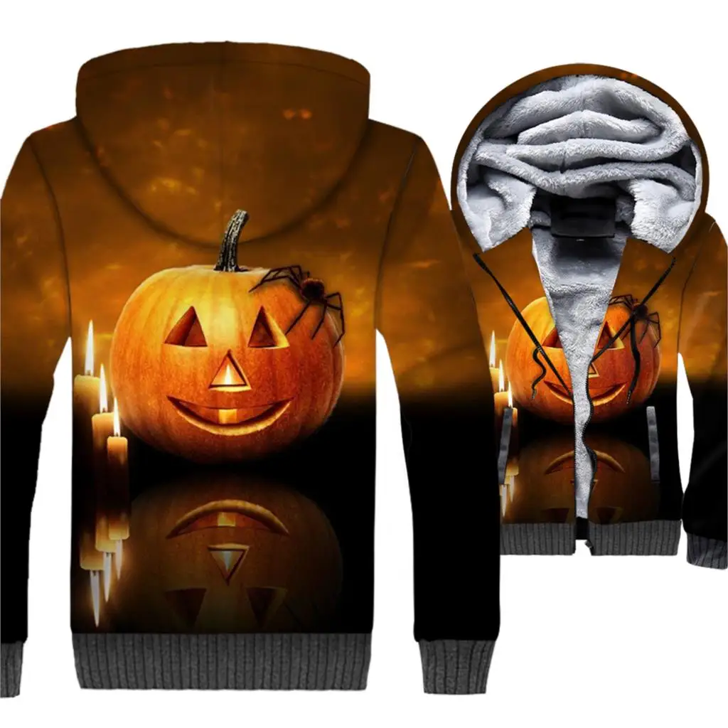 Happy Halloween Jacket Pumpkin Hoodie Men Funny All Saints' Day Sweatshirt Winter Thick Fleece Warm 3D Print Jack-O-Lantern Coat
Happy Halloween Jacket Pumpkin Hoodie Men Funny All Saints' Day Sweatshirt Winter Thick Fleece Warm 3D Print Jack-O-Lantern Coat