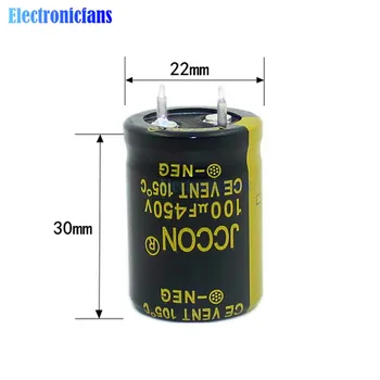 Aluminum Electrolytic Capacitor 450V 100uF 22X33mm High Frequency Low ESR 450V100uF 22*33mm Through Hole Capacitor
Aluminum Electrolytic Capacitor 450V 100uF 22X33mm High Frequency Low ESR 450V100uF 22*33mm Through Hole Capacitor