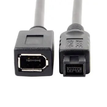 CYSM Black Color IEEE 1394 6PIN Female to 1394b 9PIN male Firewire 400 TO 800 Cable 10cm
CYSM Black Color IEEE 1394 6PIN Female to 1394b 9PIN male Firewire 400 TO 800 Cable 10cm