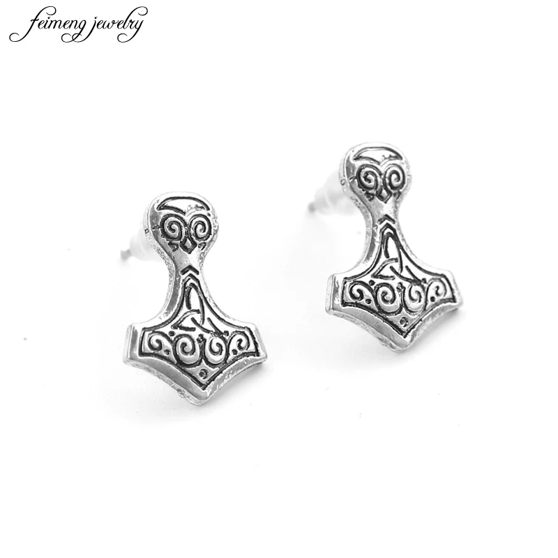 Viking Earrings Norwegian pirate jewelry hammer Mjolnir Scandinavian Hammer punk stud earrings For Women Men A gift to a fan
Viking Earrings Norwegian pirate jewelry hammer Mjolnir Scandinavian Hammer punk stud earrings For Women Men A gift to a fan