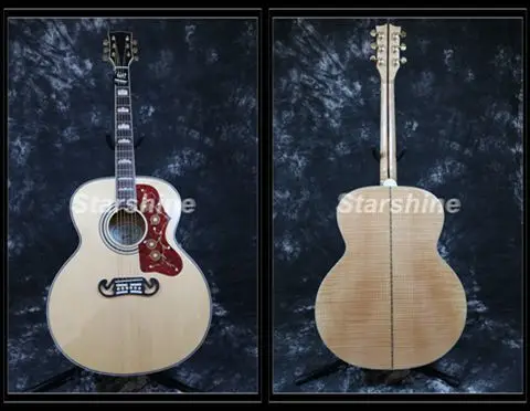 Starshine Acoustic Guitar ZZF-J200N Jumbo 43’’ Solid Spruce Top,Backside Flamed Maple,Bone Nut Grover Tuner Fishman 101
Starshine Acoustic Guitar ZZF-J200N Jumbo 43’’ Solid Spruce Top,Backside Flamed Maple,Bone Nut Grover Tuner Fishman 101
