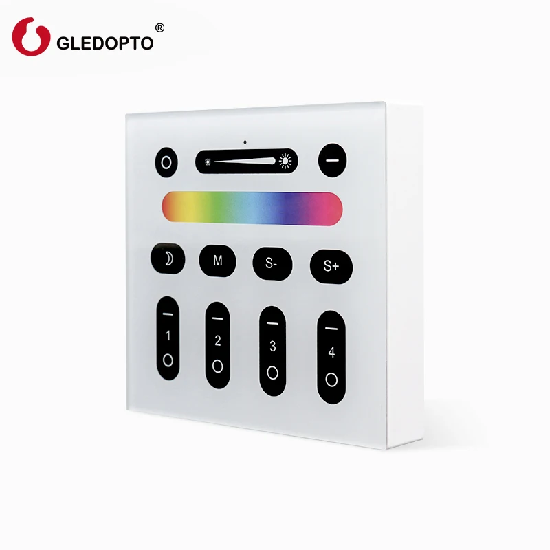 Gledopto 2.4G RF rgb rgbw Wall LED Panel Remote control,RGBW wall touch panel Wireless RF touch Remote 4 Zone LED Wall panel
Gledopto 2.4G RF rgb rgbw Wall LED Panel Remote control,RGBW wall touch panel Wireless RF touch Remote 4 Zone LED Wall panel